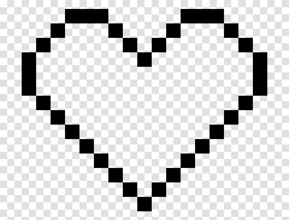 Top Images For Zelda Heart Pixel Art Minecraft On Picsunday White Pixel Heart, Gray Transparent Png