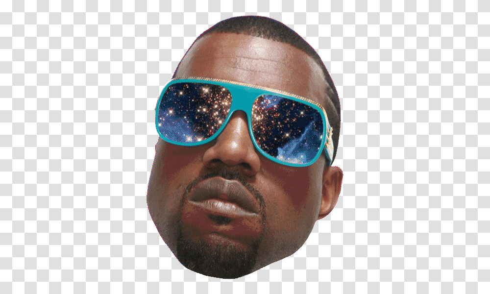 Top Kanye West Stickers For Hubble 30th Birthday, Glasses, Accessories, Accessory, Sunglasses Transparent Png