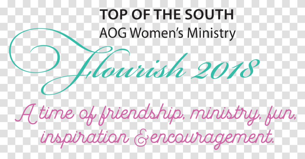 Top Of The South Aog Women's Ministry Lasker Jewelers, Handwriting, Calligraphy, Alphabet Transparent Png
