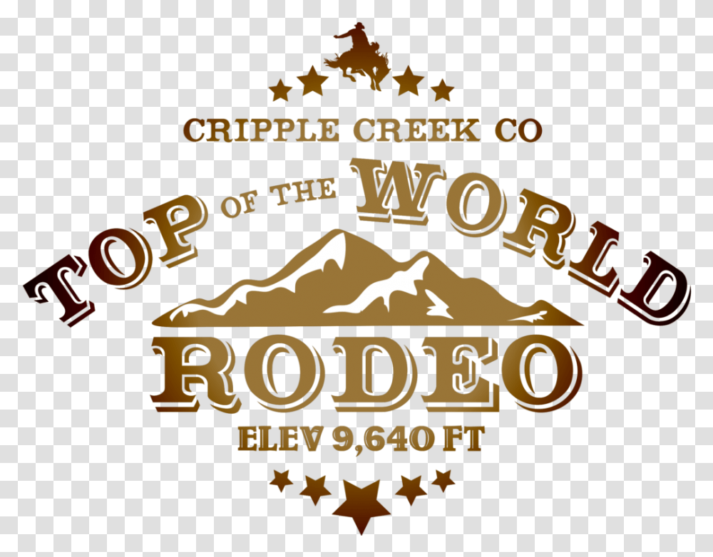 Top Of The World Rodeo Dark Logo Mm Band Services, Label, Advertisement, Poster Transparent Png
