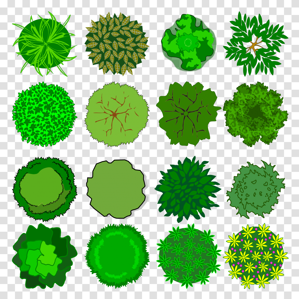 Top Of Tree Clipart Clip Art Images, Green, Rug, Pattern, Ornament Transparent Png