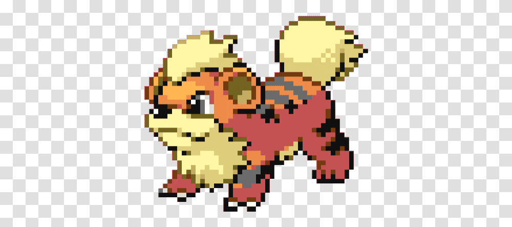 Top Pokemon Sprite Stickers For Android Growlithe Pixel Art, Rug, Outdoors, Crowd, Nature Transparent Png