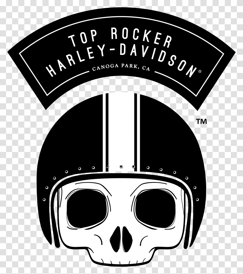 Top Rocker Harley Top Rocker Harley Logo, Helmet, Apparel, Blow Dryer Transparent Png