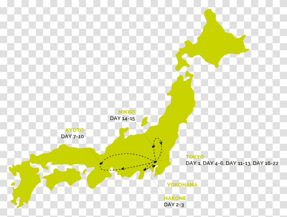 Top Sights Japan Map, Plot, Diagram, Nature, Outdoors Transparent Png