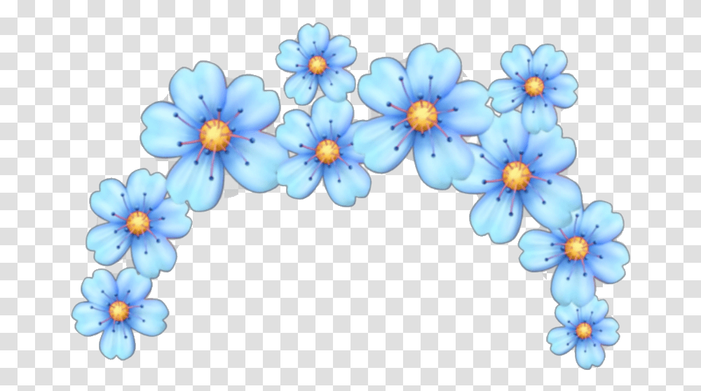 Top Ten Flower Emoji Tumblr Crown, Plant, Petal, Anther, Geranium Transparent Png