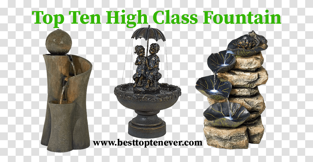 Top Ten Fountain Bronze Sculpture, Water, Person, Human, Wedding Cake Transparent Png