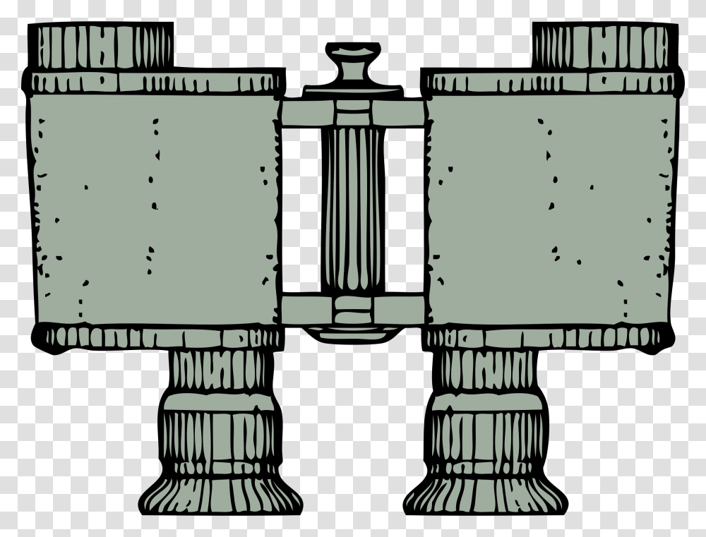 Top View Big Image Binoculars, Architecture, Building, Pillar, Column Transparent Png