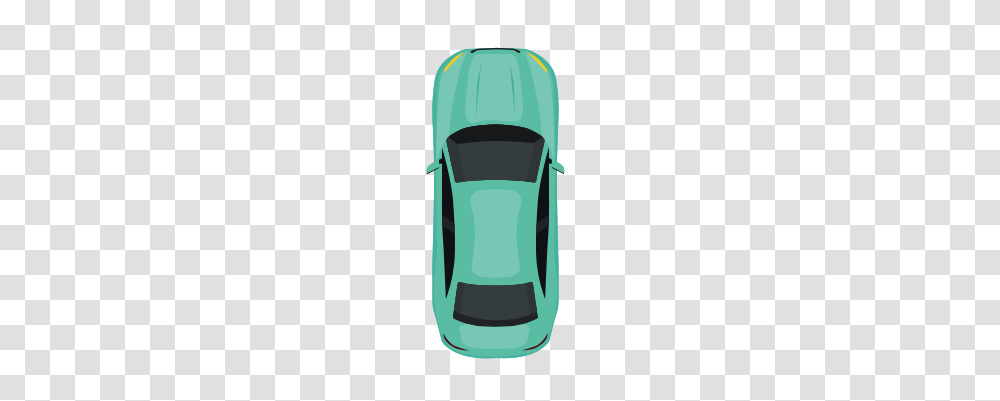 Top View Of The Green Car Green Home Icon With And Vector, Bottle, Bag Transparent Png