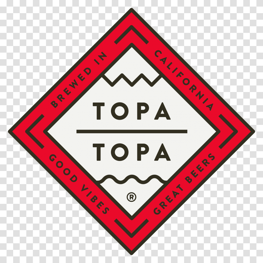 Topa Topa Registered Logo Fullcolor Topa Topa Brewing Logo, Label, Sticker, Triangle Transparent Png