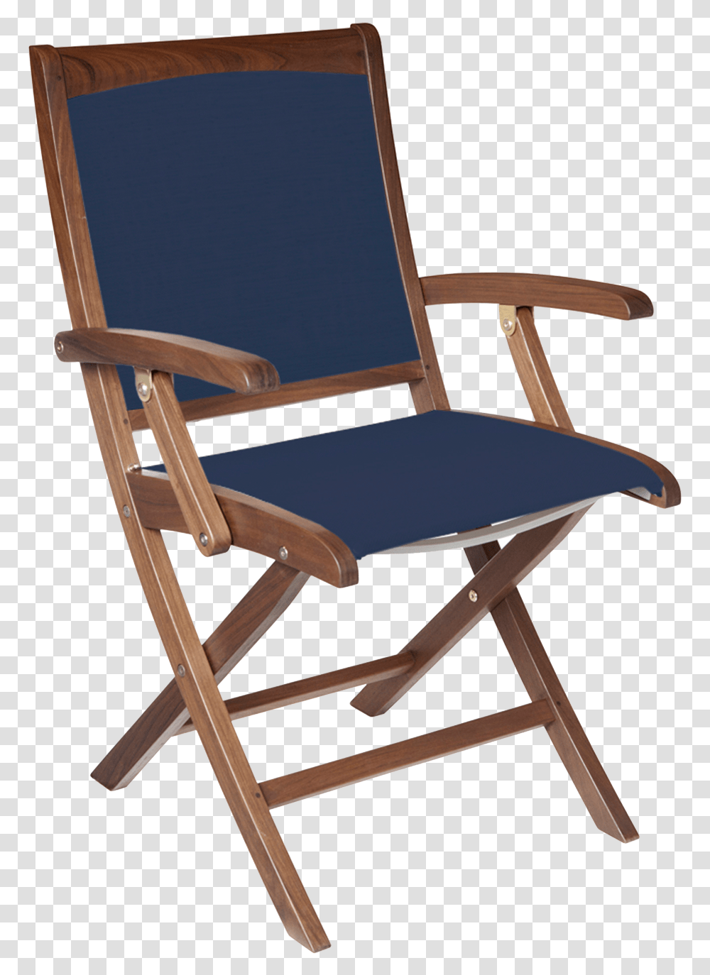 Topaz Folding Chair Blue Sling, Furniture, Canvas, Armchair Transparent Png