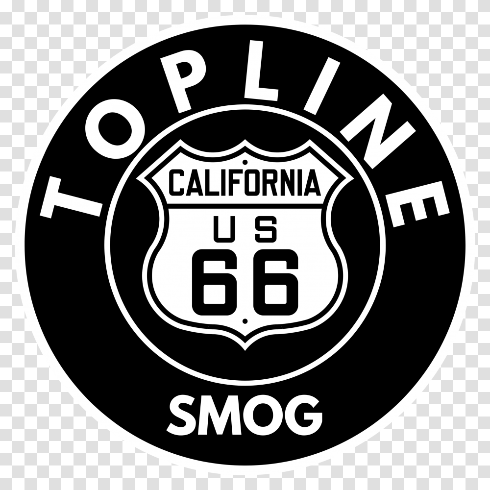 Topline Smog Logo Black Rock Coffee Stickers, Label, Emblem Transparent Png