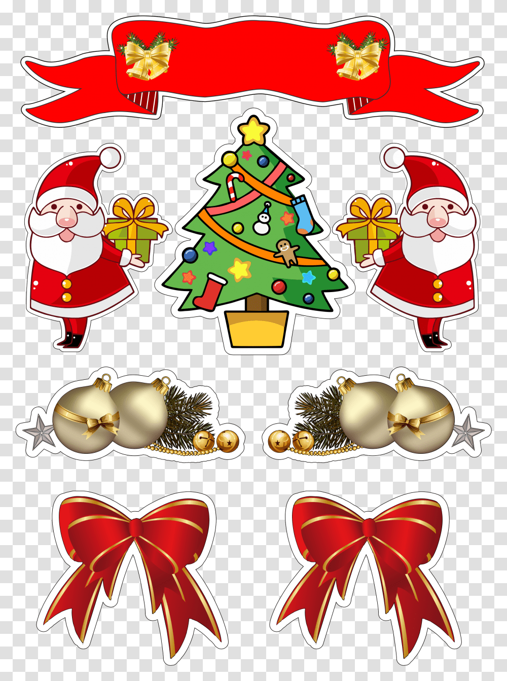 Topo De Bolo De Ceia De Natal, Tree, Plant, Ornament, Christmas Tree Transparent Png