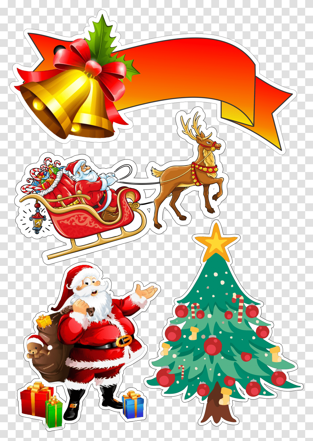 Topo De Bolo Natal Christmas Santa Images, Tree, Plant, Ornament, Christmas Tree Transparent Png