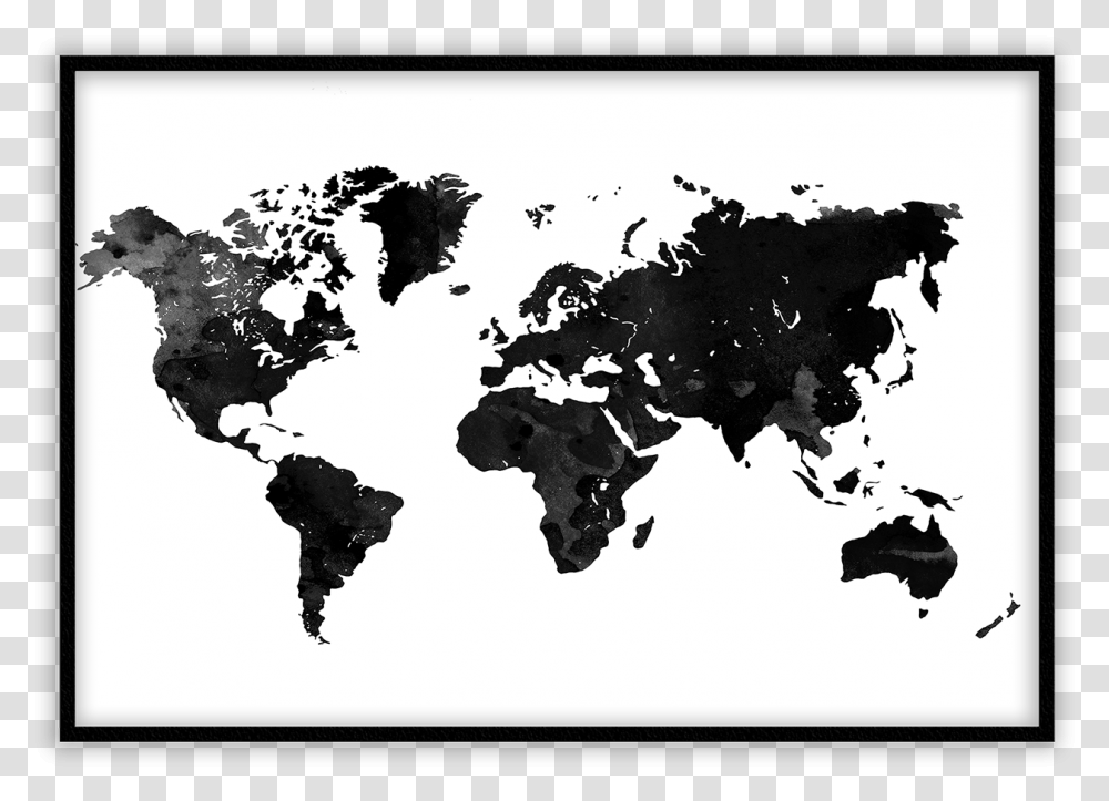 Topographic World Map, Diagram, Plot, Atlas, Bird Transparent Png