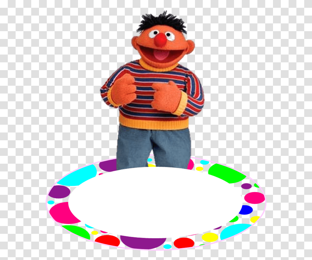 Toppers Or Sesame Street In Colors Polka Dots Free Ernie Sesame Street, Toy, Hula, Person, Human Transparent Png