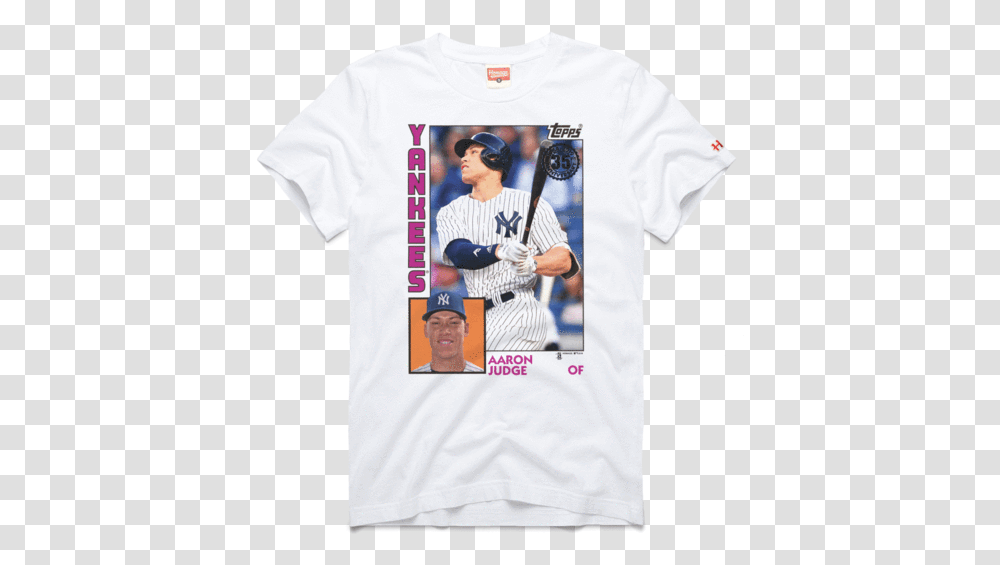 Topps Baseball Aaron Judge Yankees Active Shirt, Clothing, Apparel, Person, Human Transparent Png