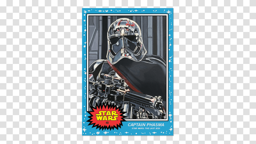 Topps Star Wars Cards, Helmet, Poster, Advertisement Transparent Png