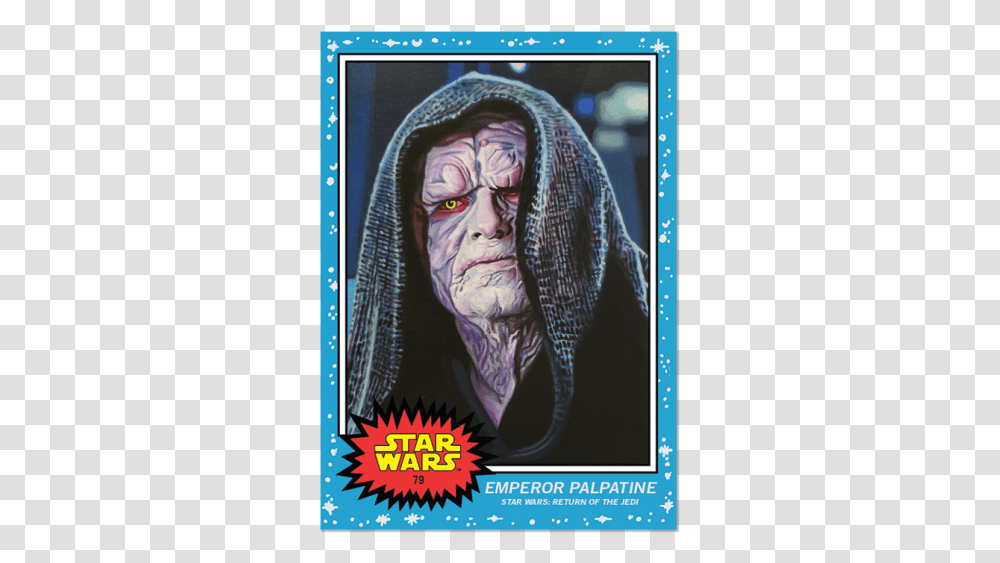 Topps Star Wars Living Set Card Star Wars Topps Living Set Cards, Poster, Advertisement, Face, Person Transparent Png