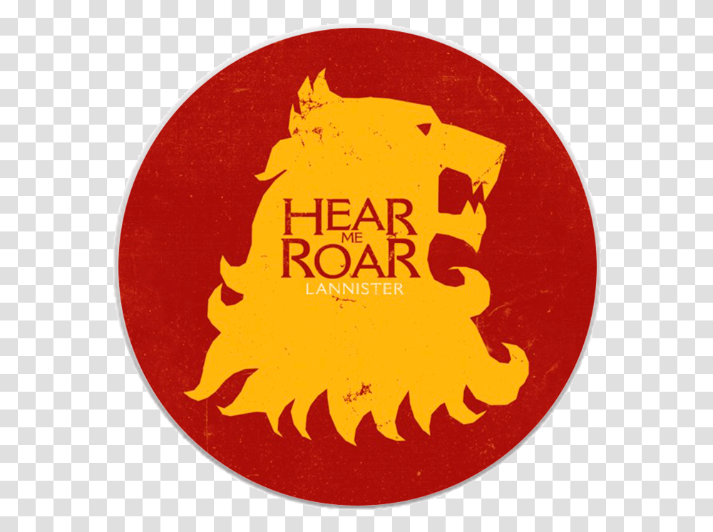 Topsocket Casa Lannister Game Of Thrones House Of Hear Of Roar, Label, Logo Transparent Png
