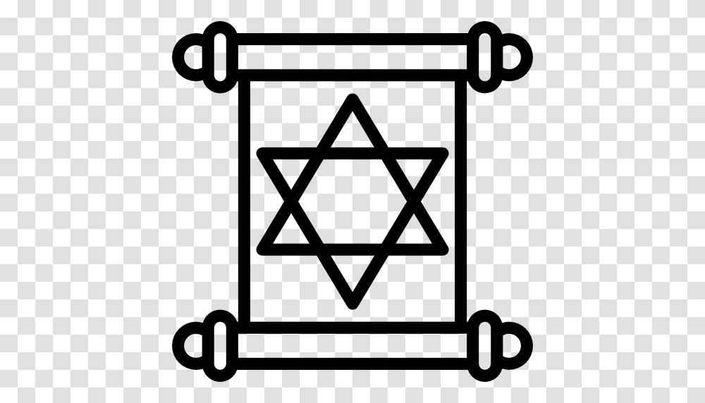 Torah Star Of David Judaism Jewish Icon, Star Symbol, Utility Pole, Stencil Transparent Png