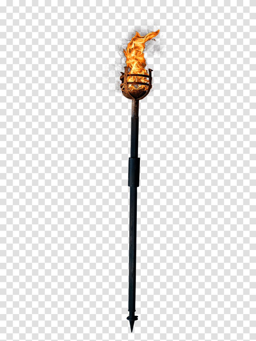 Torch Fire Flame Free Image On Pixabay Rifle, Sword, Blade, Weapon, Weaponry Transparent Png