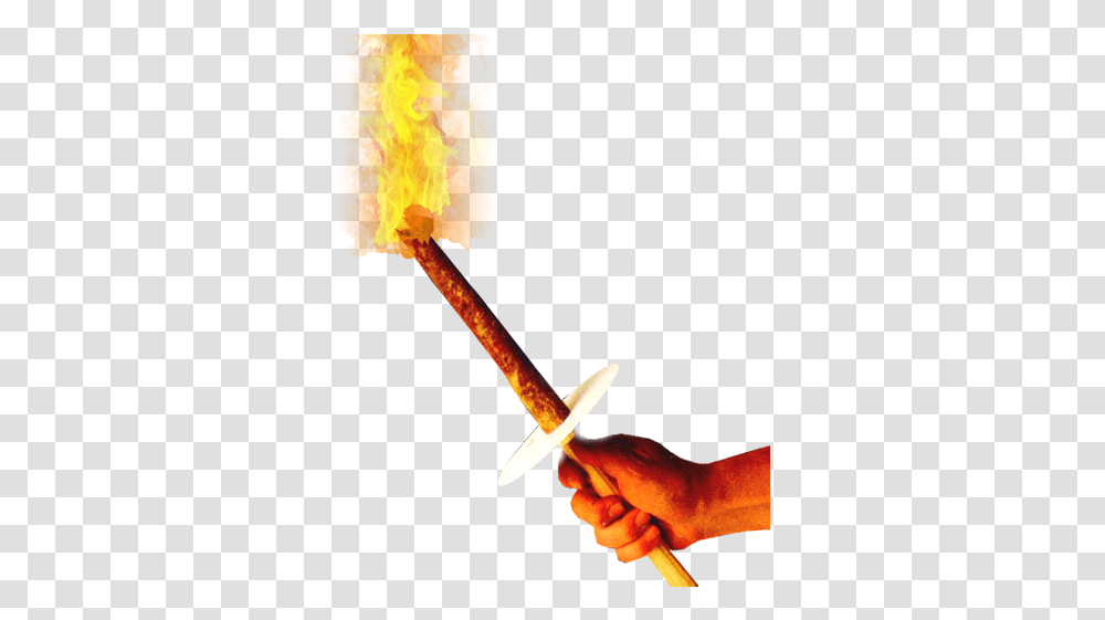 Torch Torche Feu, Fire, Flame, Person, Human Transparent Png