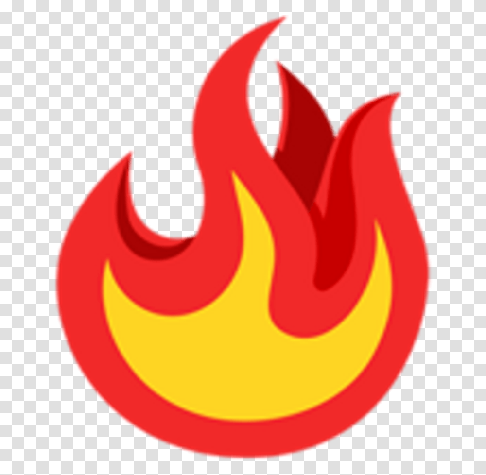 Torch With Flame Burning In The Dark Vector Fire Emoji, Bonfire, Symbol Transparent Png