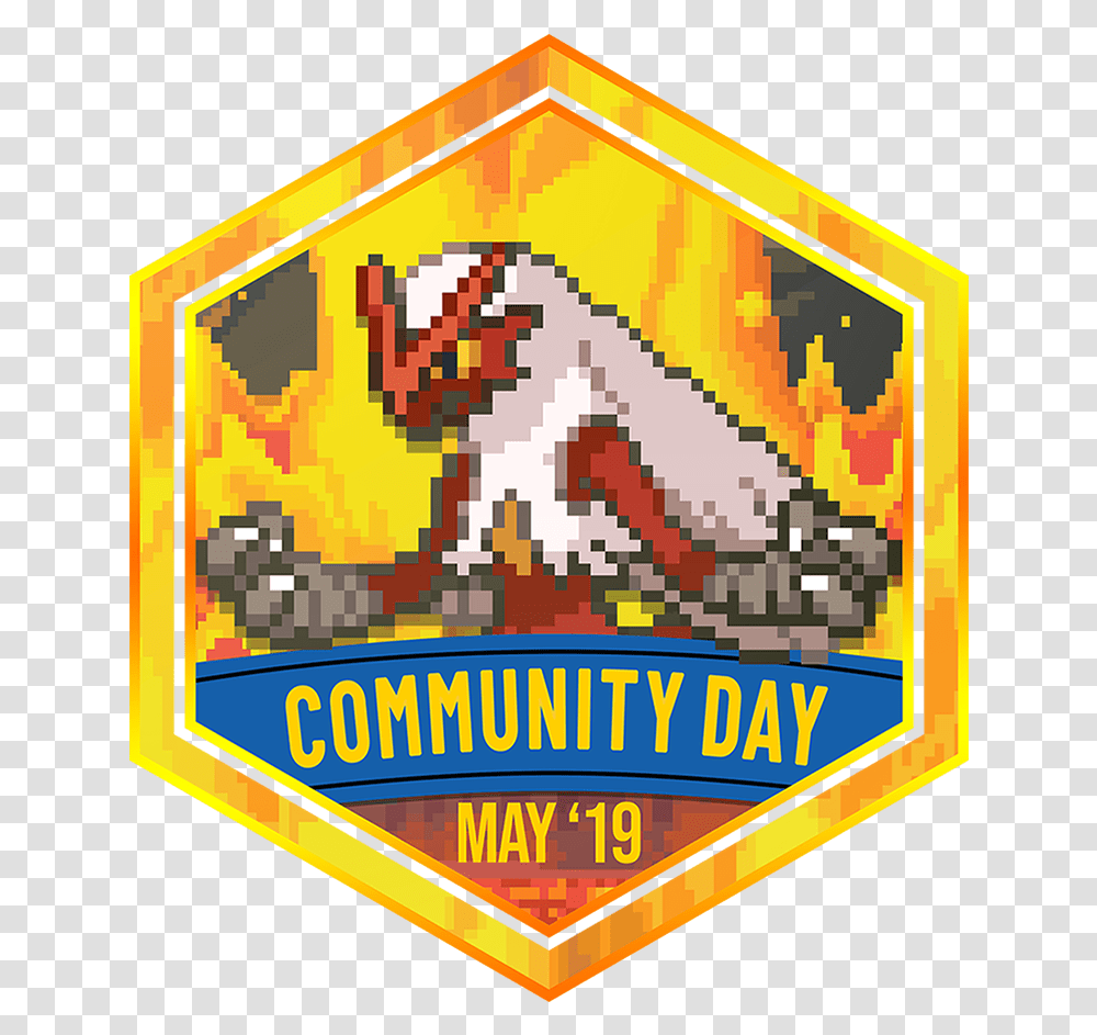 Torchic Community Day Badge, Logo, Trademark Transparent Png