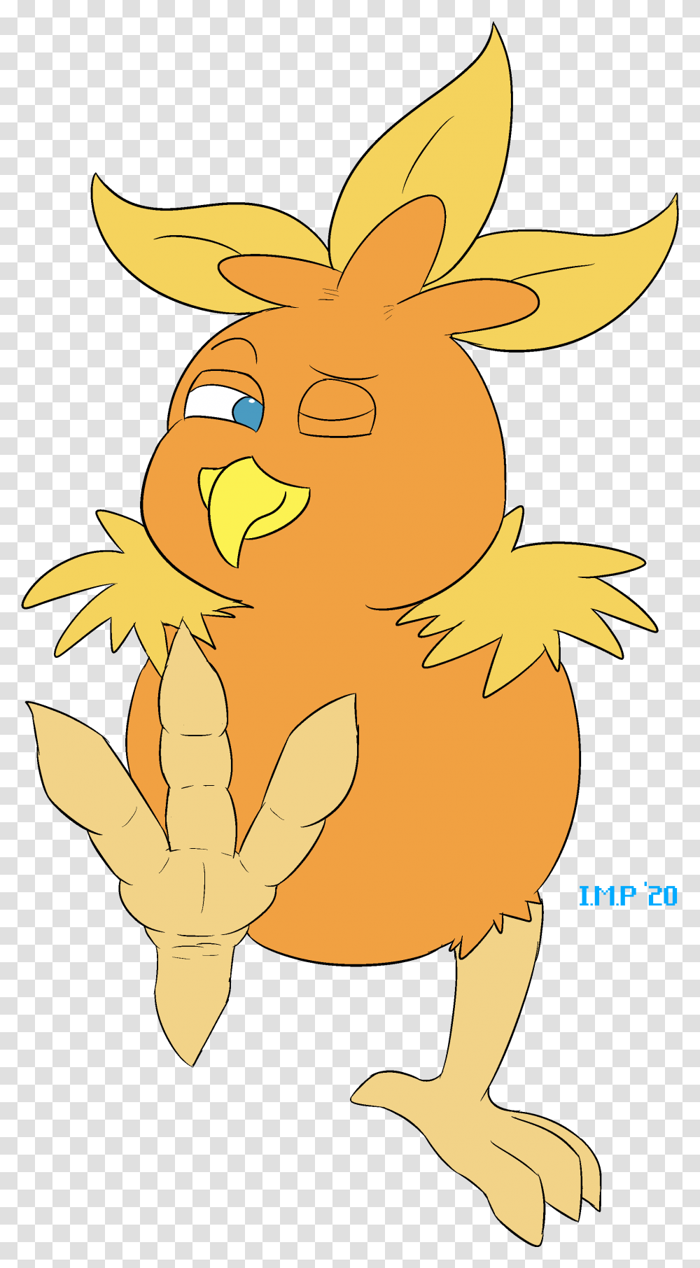 Torchic Walkies But Its Happy, Animal, Bird, Fowl, Poultry Transparent Png