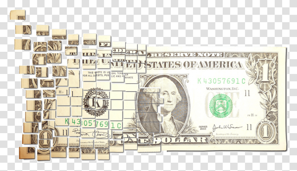 Torn And Cut Dollar Dollar Bill, Money, Person, Human, Id Cards Transparent Png