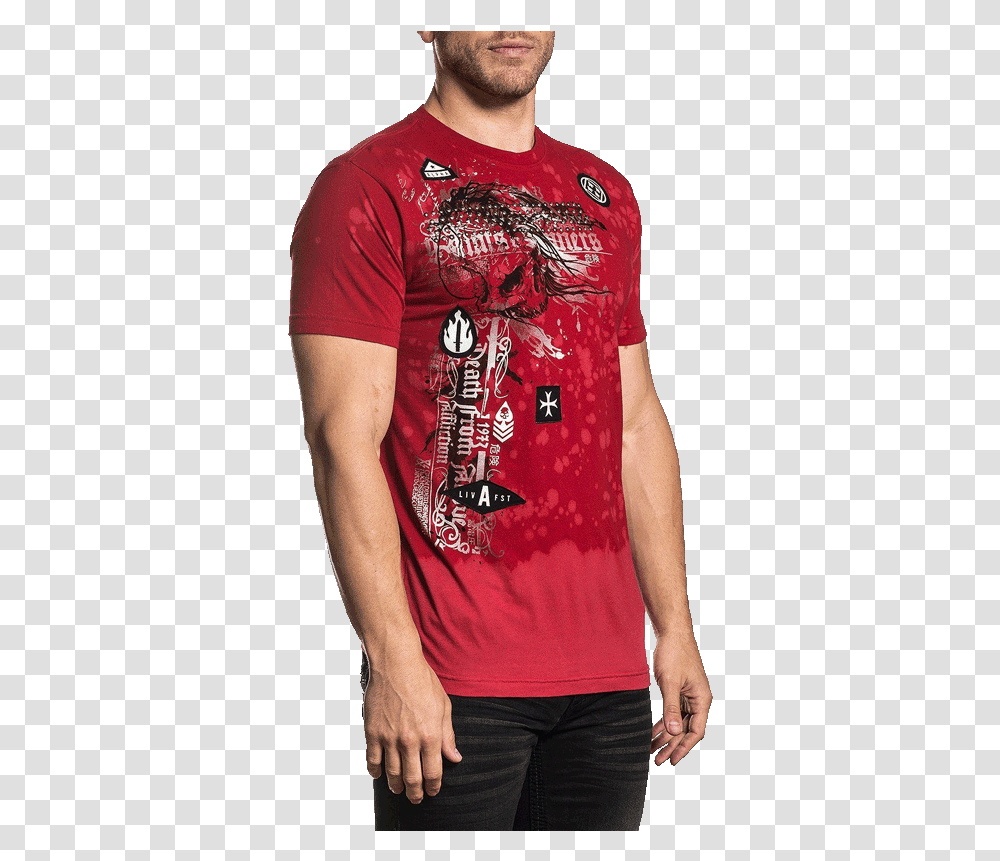 Torn Cloth Active Shirt, Apparel, Person, Human Transparent Png