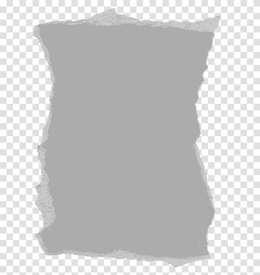 Torn Gray Paper, Pillow, Cushion, Apparel Transparent Png