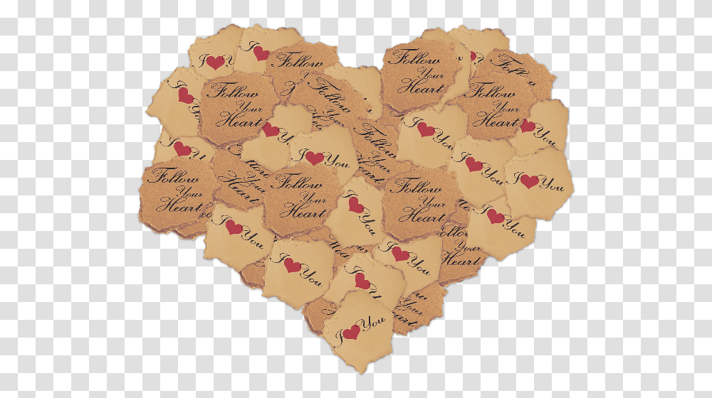 Torn Paper Heart Stock Photo Paper Heart, Text, Handwriting, Letter Transparent Png