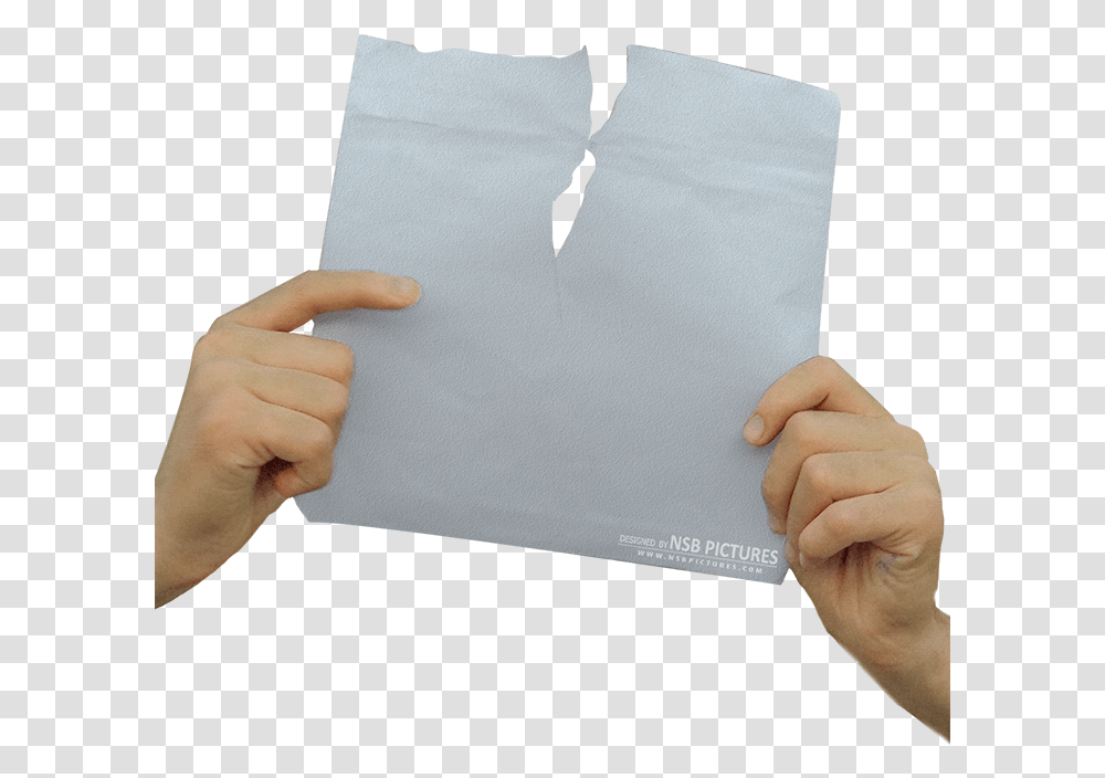 Torn Paper Torn Paper In Hand, Person, Human, Finger Transparent Png