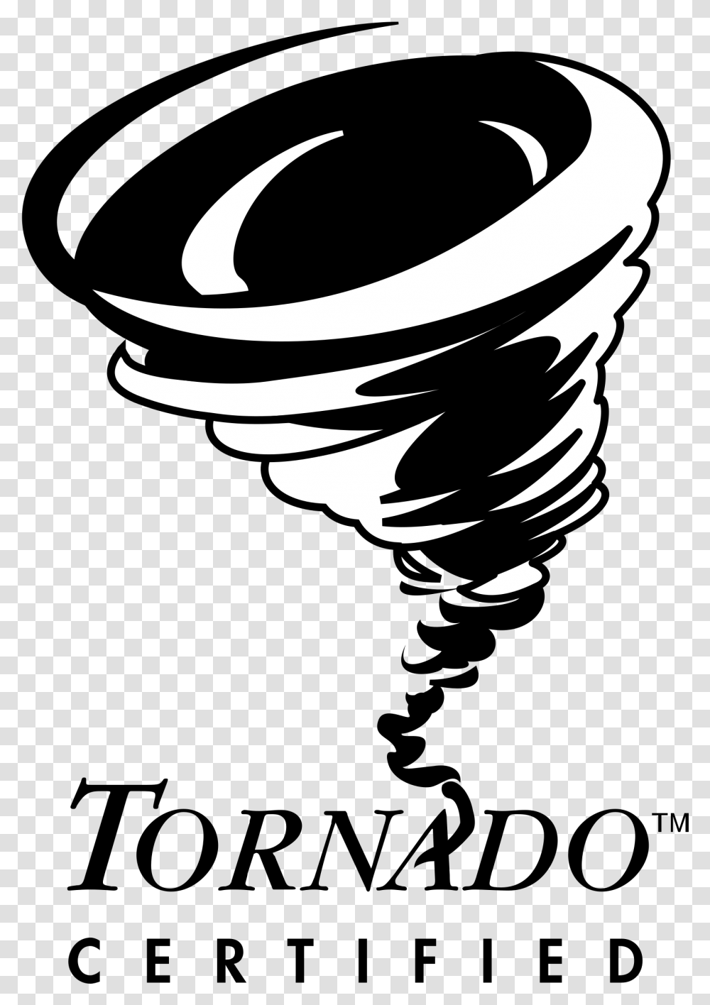 Tornado Certified Logo Free Vector Art Tornado, Stencil, Silhouette, Pillow, Cushion Transparent Png