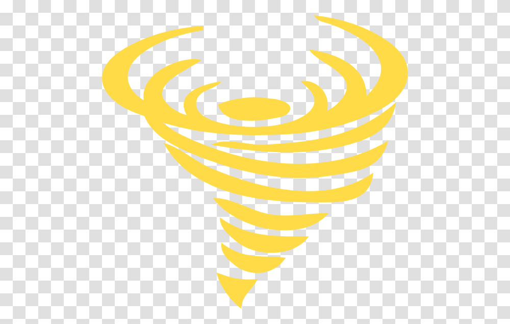 Tornado Clipart Yellow, Spiral, Banana, Fruit Transparent Png