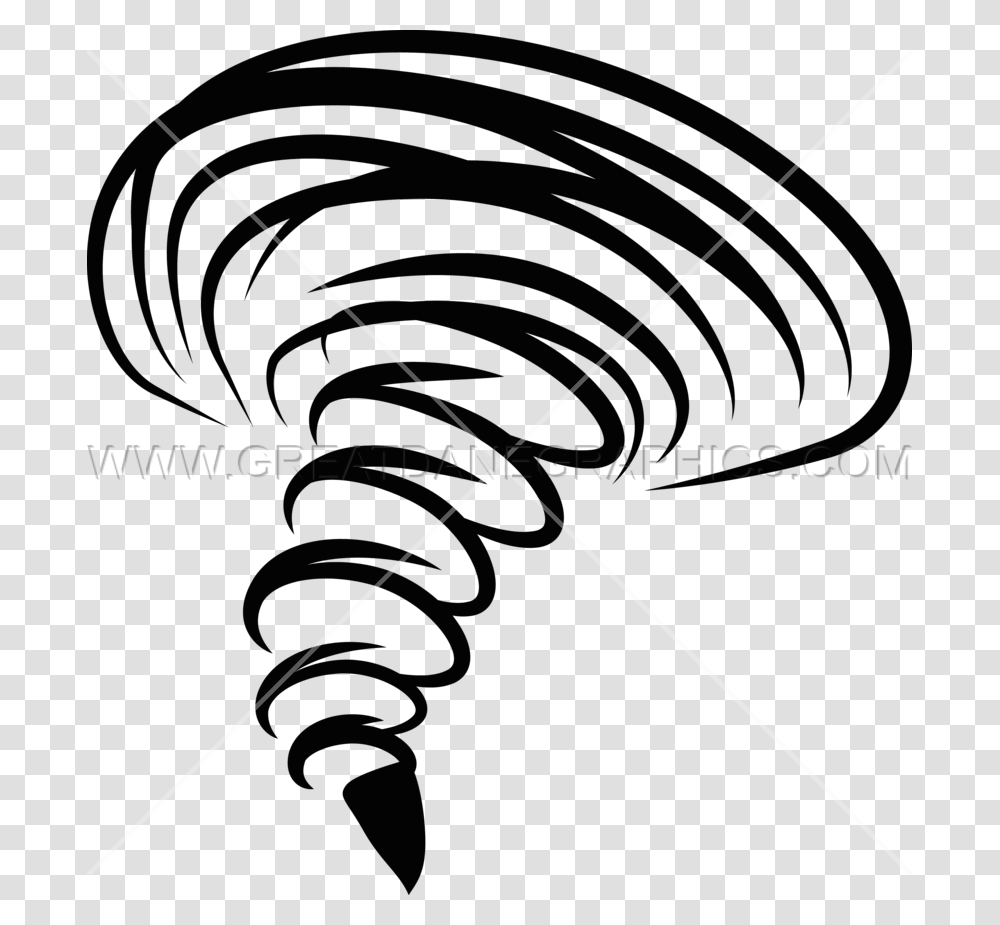 Tornado Mascot Production Ready Artwork For T Shirt Printing, Spiral, Coil, Rotor Transparent Png