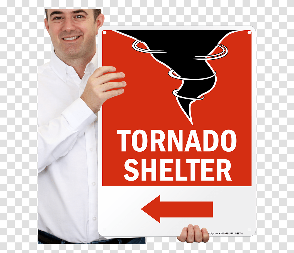 Tornado Warning Sign, Shirt, Person, Dress Shirt Transparent Png