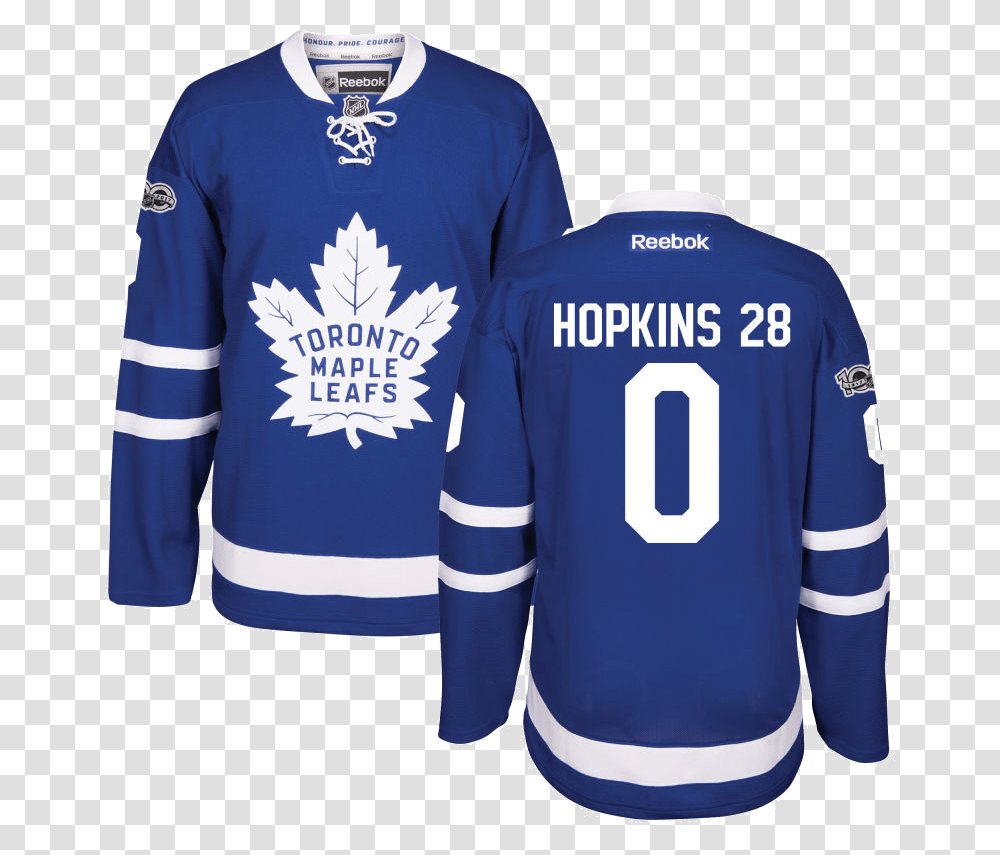 Toronto Maple Leafs Home Jersey, Apparel, Shirt, Person Transparent Png