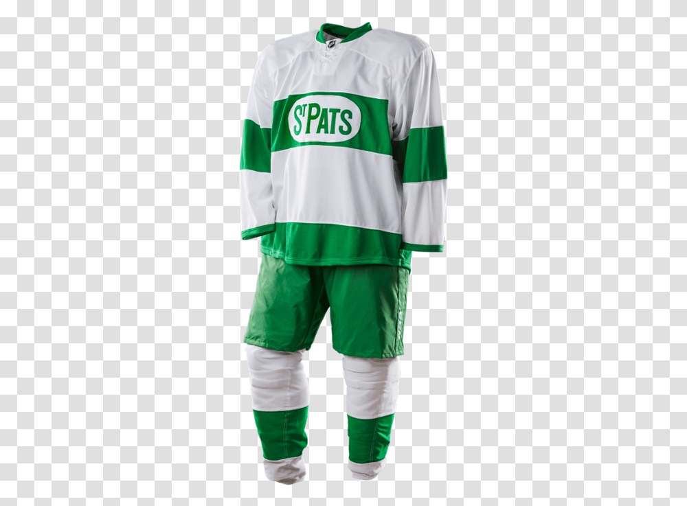 Toronto Maple Leafs St Pats Jerseys, Person, Coat, Shorts Transparent Png