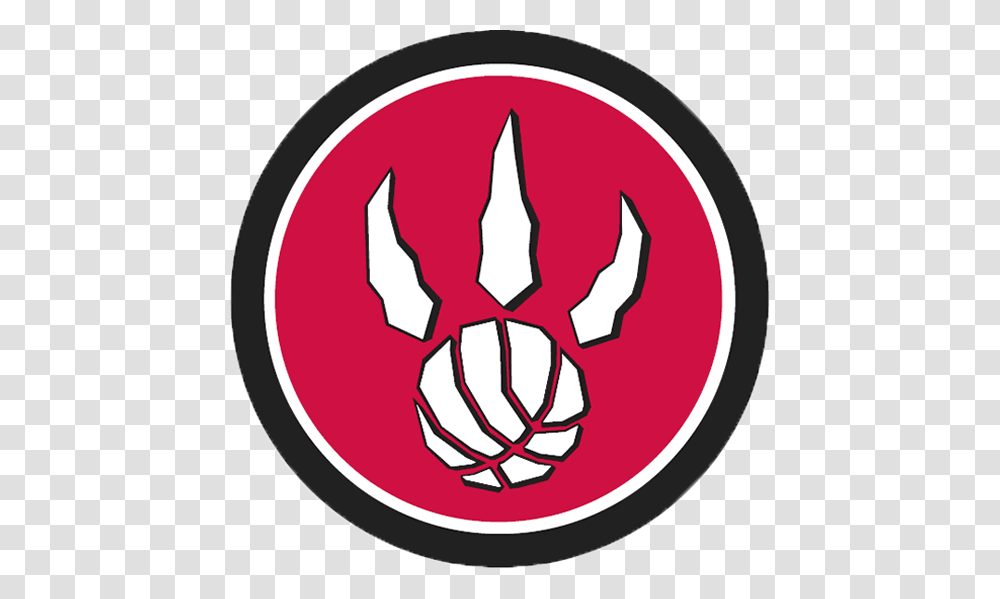 Toronto Raptors Logo, Hand, Emblem, Painting Transparent Png