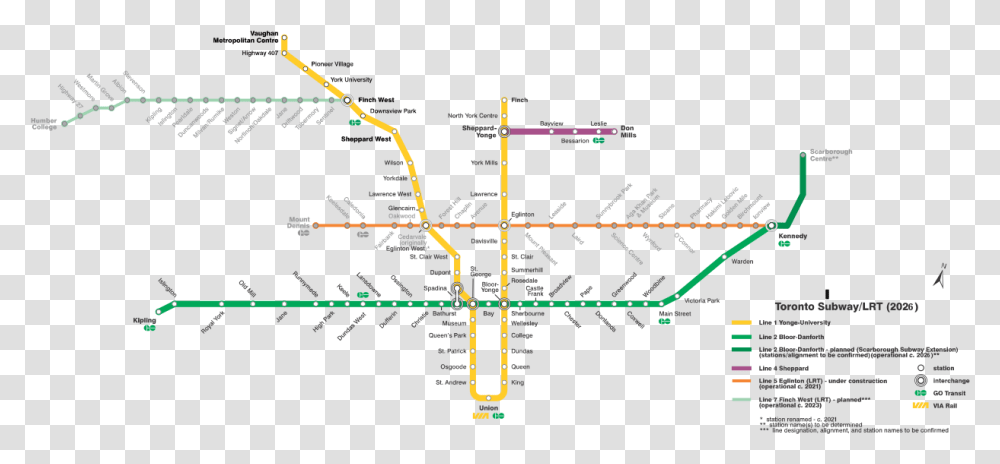 Toronto Subway Map, Plot, Diagram, Plan Transparent Png