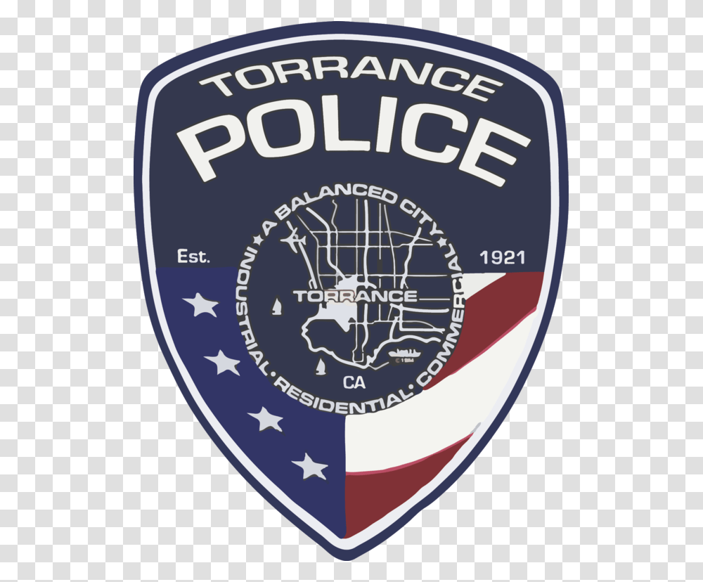 Torrance Police Department Patch, Logo, Trademark, Badge Transparent Png