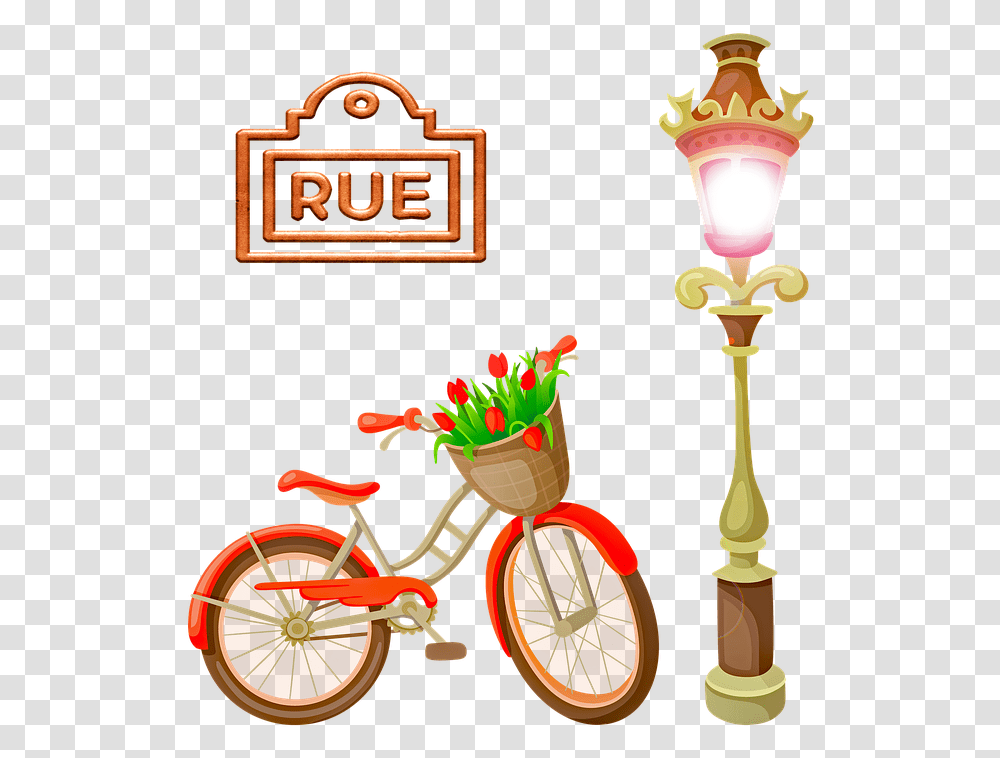 Torre Eiffel Bicicleta Tema Paris, Wheel, Machine, Bicycle, Vehicle Transparent Png