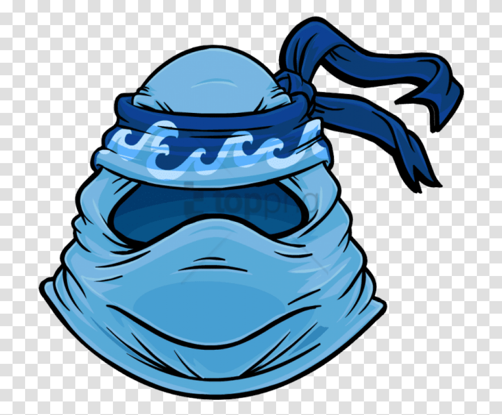 Torrent Mask Icon Club Penguin Water Ninja Mask, Helmet, Bottle, Bag Transparent Png