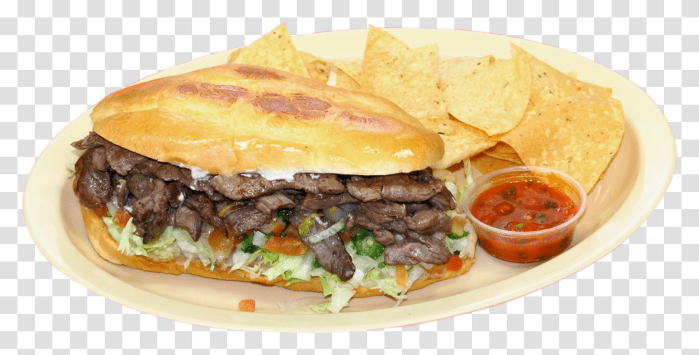 Torta De Asada Torta De Carne Asada, Burger, Food, Bread, Sandwich Transparent Png