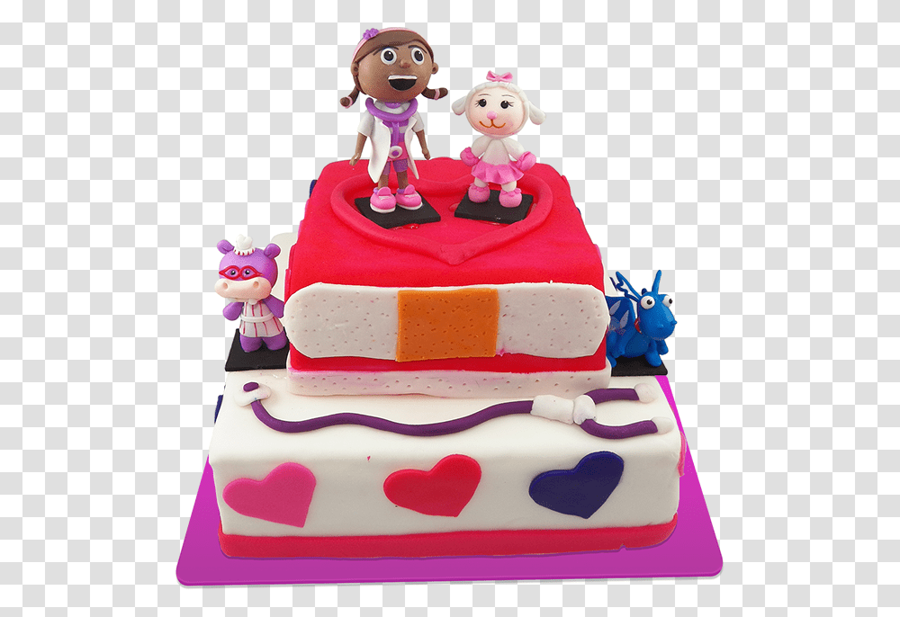 Torta Doctora Juguetes Cake Decorating, Dessert, Food, Birthday Cake Transparent Png