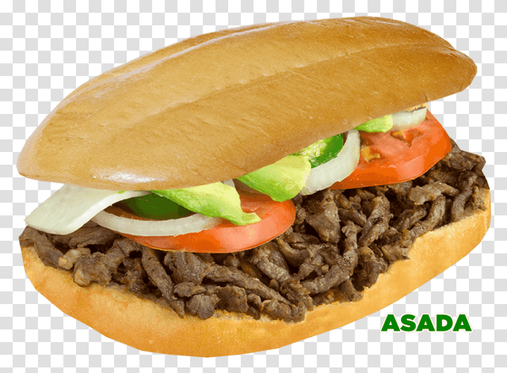 Tortas De Asada, Burger, Food, Sandwich Transparent Png
