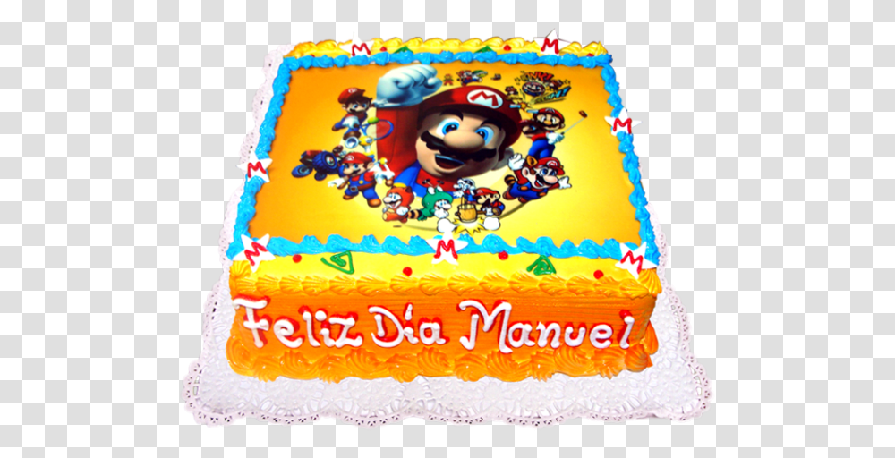 Tortas De Mario Bros, Cake, Dessert, Food, Birthday Cake Transparent Png