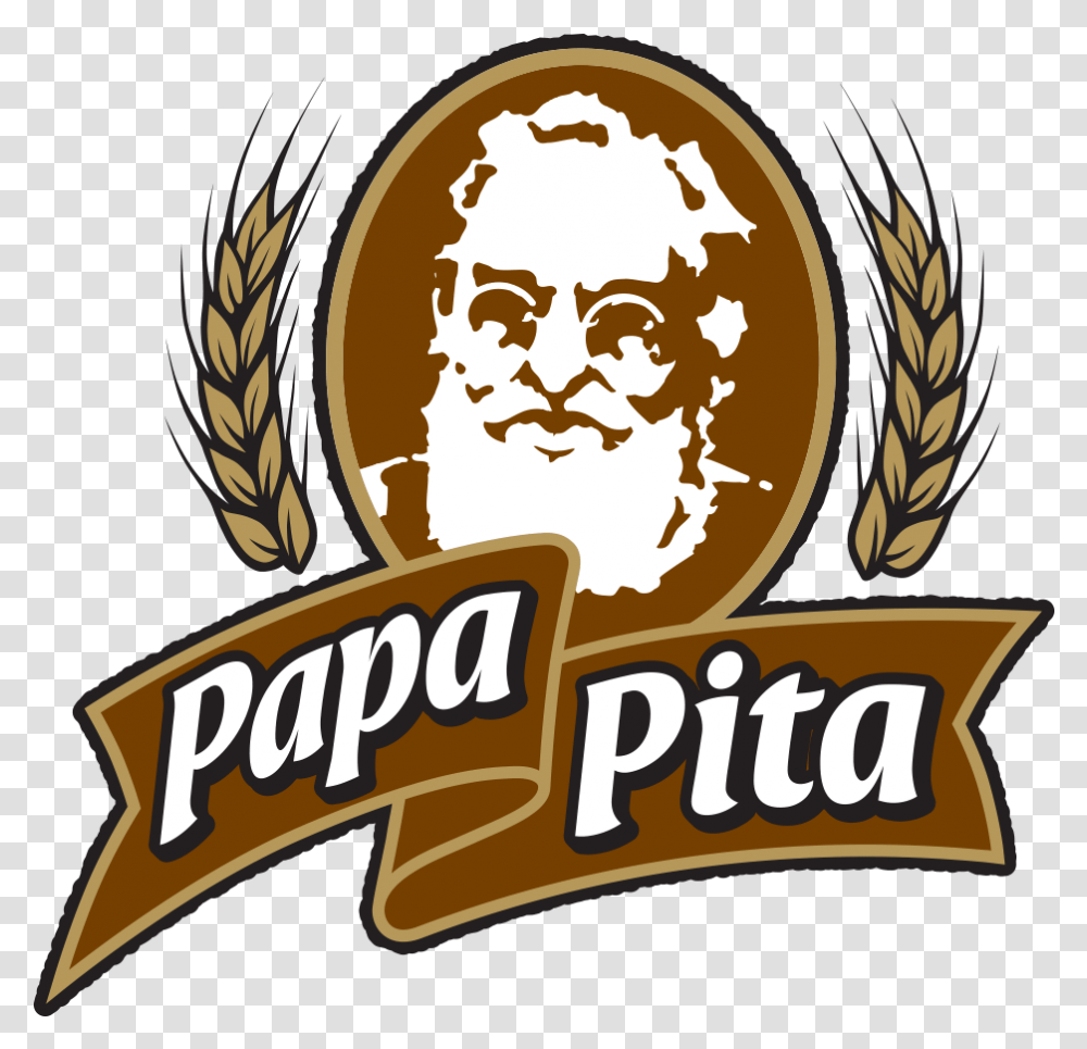 Tortilla Clipart Pita Bread Pita Pan Logo, Trademark, Emblem, Poster Transparent Png